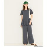 ライトエンボスペプラムオールインワン レディース | coca | 詳細画像9 