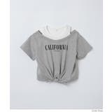 裾リボンレイヤードTシャツ | coca | 詳細画像3