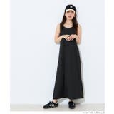 [Black] | リブボタンワンピース | coca