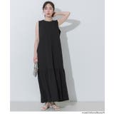 ライトエンボスノースリーブティアードワンピース | coca | 詳細画像6