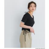サイドギャザーレイヤードTシャツ | coca | 詳細画像5 