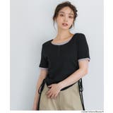 サイドギャザーレイヤードTシャツ | coca | 詳細画像8 