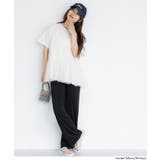 チュールドッキングギャザーTシャツ | coca | 詳細画像10