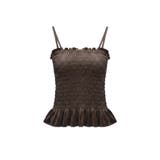 OUT BRA ベロアカップ付きシャーリングキャミ  | coca | 詳細画像26 