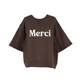 ミニ裏毛刺繍ロゴ5部丈ワイドスウェットTシャツ  | coca | 詳細画像20 