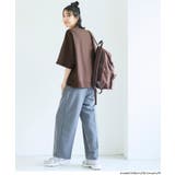 ミニ裏毛刺繍ロゴ5部丈ワイドスウェットTシャツ  | coca | 詳細画像4 