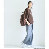 ミニ裏毛刺繍ロゴ5部丈ワイドスウェットTシャツ  | coca | 詳細画像5 