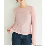 シアーテレコ長袖クルーネックトップス | coca | 詳細画像14 