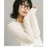 シアーテレコ長袖クルーネックトップス | coca | 詳細画像5 