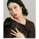 シアーテレコ長袖ヘンリーネックトップス | coca | 詳細画像10 
