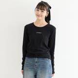 裏起毛リブワンポイント刺繍トップス(46-260633402-04) | coca | 詳細画像1