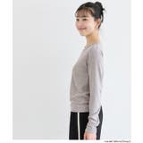 裏起毛リブワンポイント刺繍トップス(46-260633402-04) | coca | 詳細画像3