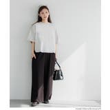 26ss新色登場！エンボス加工ワイドパンツ【速乾・イージーケア】 | coca | 詳細画像15 