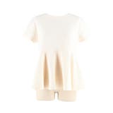 [Ivory] | 〈26ss新色登場〉エンボス切り替えフレアトップス | coca