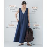 〈予約開始〉ライトエンボスマキシジャンパースカート【田中里奈様着用】 | coca | 詳細画像3 