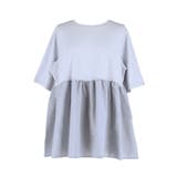 〈26ss再入荷 新色登場〉着痩せ＆キレイ見え 異素材クルーネックドッキングカッ… | coca | 詳細画像5 