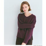 ［Wine］ | 上質さとリラックス感が漂う大人のヤク風Vネックプルオーバーニット | coca