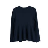 エンボス長袖裾フレアトップス | coca | 詳細画像3 