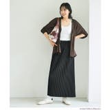 \26aw新色登場/細見え!セルフカットできるリブロングIラインスカート | coca | 詳細画像2