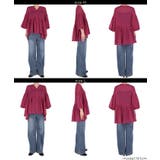 ふんわり透け感 袖ボリュームティアードブラウス ４色展開 | coca | 詳細画像13 