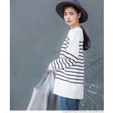 ［White］ | ボーダーニットトップス | coca