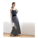 シャリ感サマーニットボーダースカート | coca | 詳細画像12