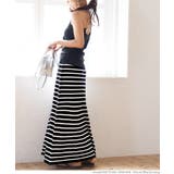 シャリ感サマーニットボーダースカート | coca | 詳細画像13