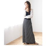 シャリ感サマーニットボーダースカート | coca | 詳細画像14