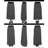 シャリ感サマーニットボーダースカート | coca | 詳細画像19