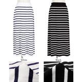 シャリ感サマーニットボーダースカート | coca | 詳細画像21