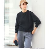 ［Black］ | ウールタッチUネックニット | coca
