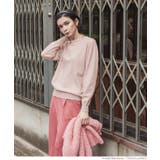［Lt.pink］ | ウールタッチUネックニット | coca