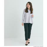 バックスタイルにさりげない華やかさを添える、パール付きフレアニットトップス | coca | 詳細画像10 