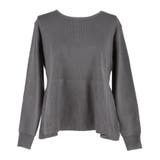 バックスタイルにさりげない華やかさを添える、パール付きフレアニットトップス | coca | 詳細画像3 