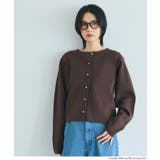 ［Dk.brown］ | ＼25AW新色登場！／小ぶりな金ボタンがポイントの金ボタンニットカーディガン | coca