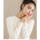 ゴールドボタンが華やぎをプラス。袖金ボタンニットトップス | coca | 詳細画像11 