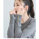 ゴールドボタンが華やぎをプラス。袖金ボタンニットトップス | coca | 詳細画像14 