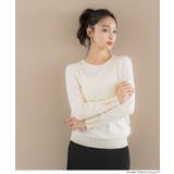 ゴールドボタンが華やぎをプラス。袖金ボタンニットトップス | coca | 詳細画像9 