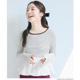 華やかさをプラスする、裾バルーンドッキングニットトップス | coca | 詳細画像11