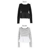 華やかさをプラスする、裾バルーンドッキングニットトップス | coca | 詳細画像18