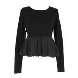 華やかさをプラスする、裾バルーンドッキングニットトップス | coca | 詳細画像2