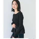 華やかさをプラスする、裾バルーンドッキングニットトップス | coca | 詳細画像7