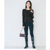 華やかさをプラスする、裾バルーンドッキングニットトップス | coca | 詳細画像8