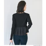 華やかさをプラスする、裾バルーンドッキングニットトップス | coca | 詳細画像9