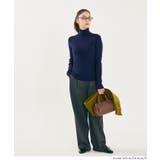 軽量ニット タートルネックラウンドヘム | coca | 詳細画像19