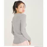 軽量ニット クルーネックラウンドヘム | coca | 詳細画像19 