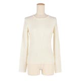 軽量ニット クルーネックラウンドヘム | coca | 詳細画像2 