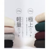 軽量ニット クルーネックラウンドヘム | coca | 詳細画像9 