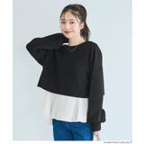 ［Black］ | ニットセットブラウス | coca