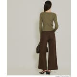 ボートネックリブニットトップス レディース | coca | 詳細画像15